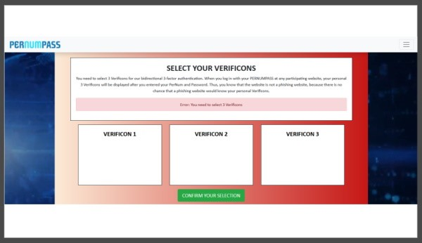 select verifications for pernum pass